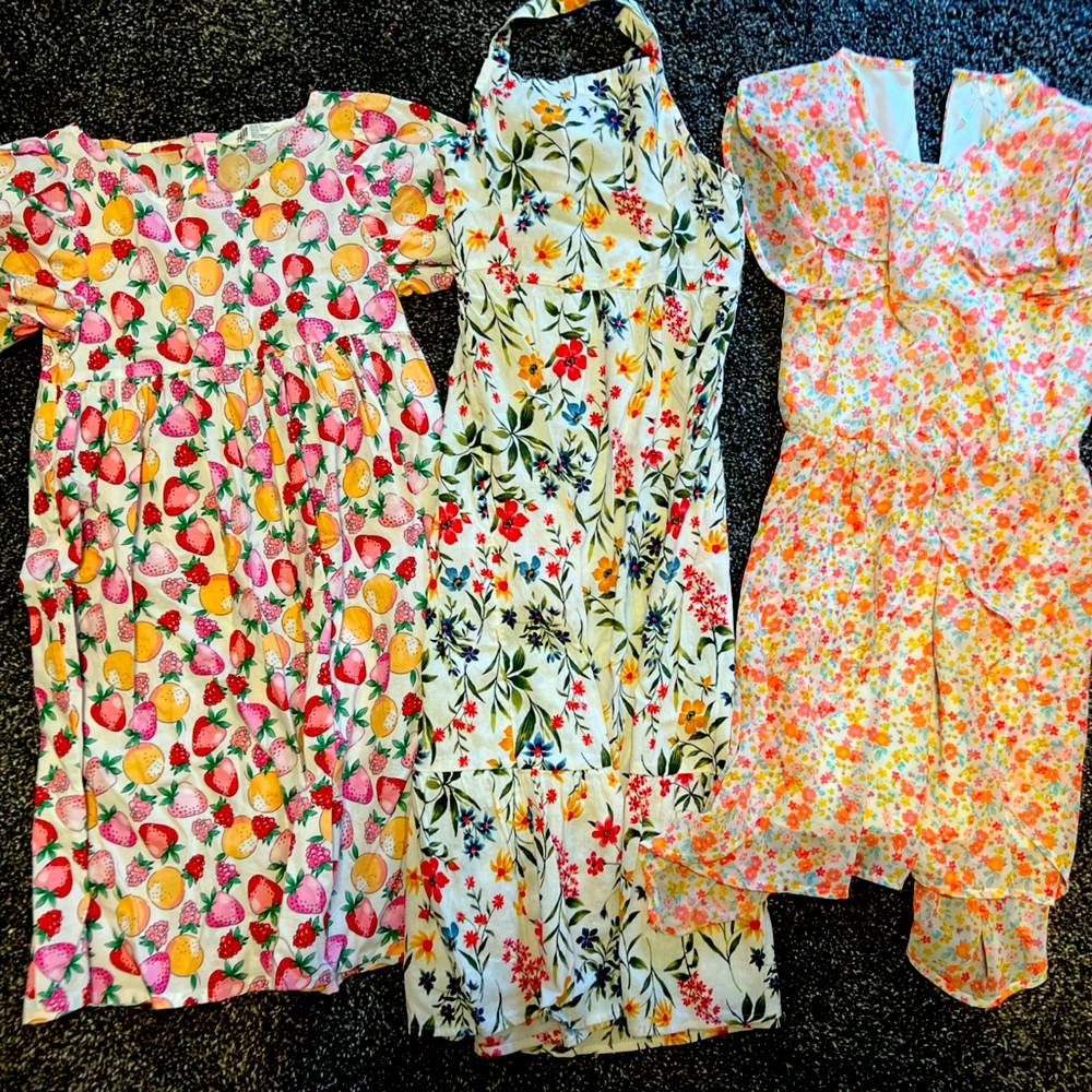 3 girls size 8 dresses